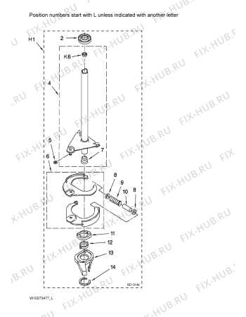 Схема №3 YMET3800TW2 с изображением Уплотнитель (прокладка) для стиралки Whirlpool 481940479208