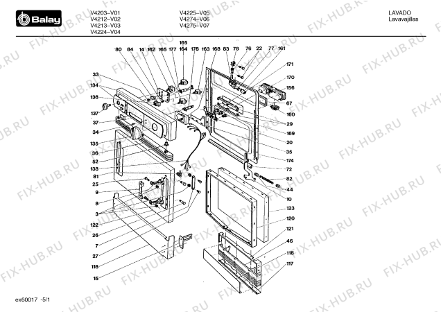 Схема №2 V4212 с изображением Переключатель для электропосудомоечной машины Bosch 00036927