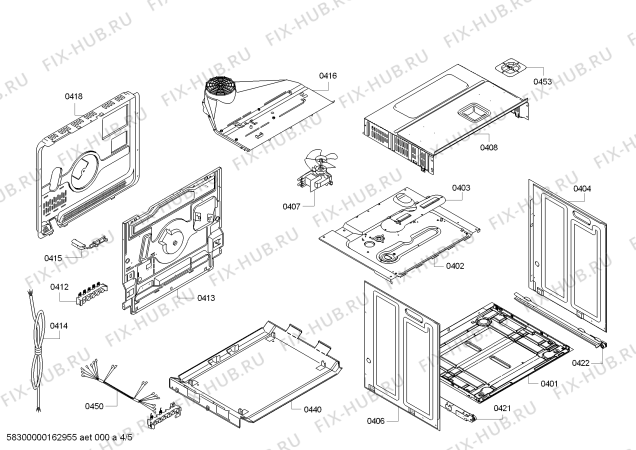 Взрыв-схема плиты (духовки) Bosch HBB56C552E H.BO.NP.C3D.IN.CARRO.B5/.X.E3_MCT/ - Схема узла 04