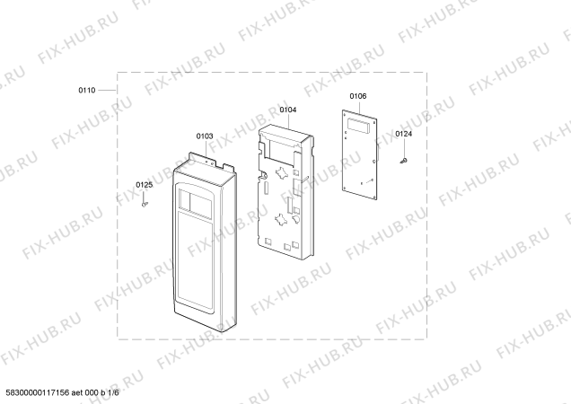 Схема №2 HMV9302 с изображением Внешняя дверь для плиты (духовки) Bosch 00684532