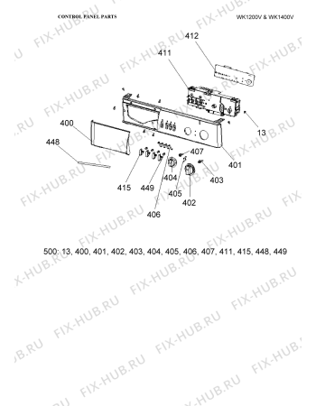 Схема №2 WK1200V с изображением Скрепление для стиралки Whirlpool 482000016074