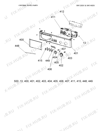 Схема №2 WK1200V с изображением Гидрошланг для стиралки Whirlpool 482000016101