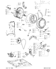 Схема №1 WAB 8900-NL с изображением Рукоятка для стиральной машины Whirlpool 481249878701
