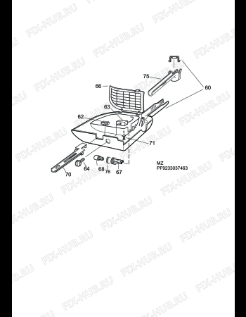 Взрыв-схема холодильника Electrolux ERF7000W1 - Схема узла C10 Electric