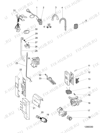 Схема №2 AQLF9D692UEUA (F074892) с изображением Пластина для стиралки Indesit C00284419