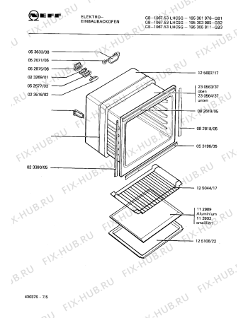 Схема №1 195301976 GB-1067.53LHCSG с изображением Мотор вентилятора для плиты (духовки) Bosch 00140263