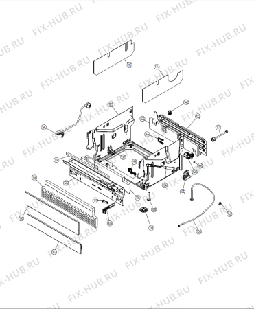 Схема №2 D5426XLS (491301, DW16.1) с изображением Накладка на панель управления для посудомойки Gorenje 468374