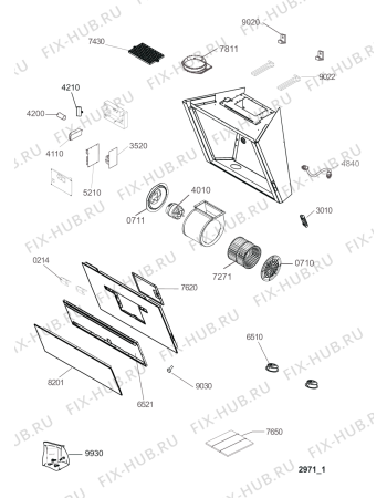 Схема №1 AKR 457 AL с изображением Спецнабор для вентиляции Whirlpool 482000006342