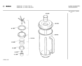 Схема №1 MUM6003 с изображением Уплотнитель для кухонного комбайна Bosch 00015485