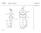 Схема №1 MUM6003 с изображением Корпус для электрокомбайна Bosch 00116318