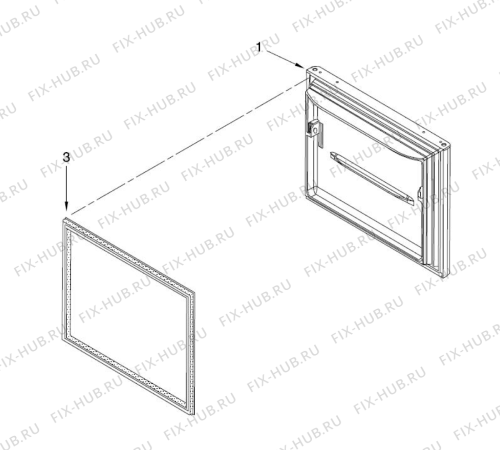 Схема №2 KRFC - 9010  B с изображением Покрытие для холодильника Whirlpool 482000021641