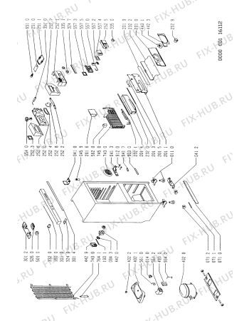 Схема №1 EFF 110 F с изображением Панель управления для холодильника Whirlpool 481945299354