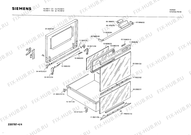 Схема №2 0750192054 EH640EV с изображением Цоколь для плиты (духовки) Bosch 00020696