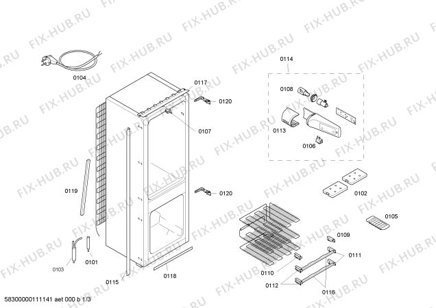 Схема №1 K9514X4 с изображением Поднос для холодильной камеры Bosch 00493380