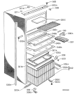 Схема №1 JKG5470 с изображением Часть корпуса для холодильной камеры Aeg 2231093135
