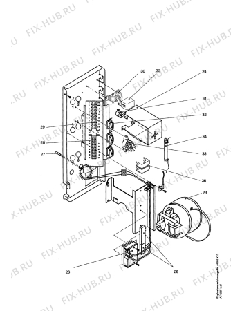 Взрыв-схема комплектующей Aeg AT 243 F, 2,1KW - Схема узла Section1