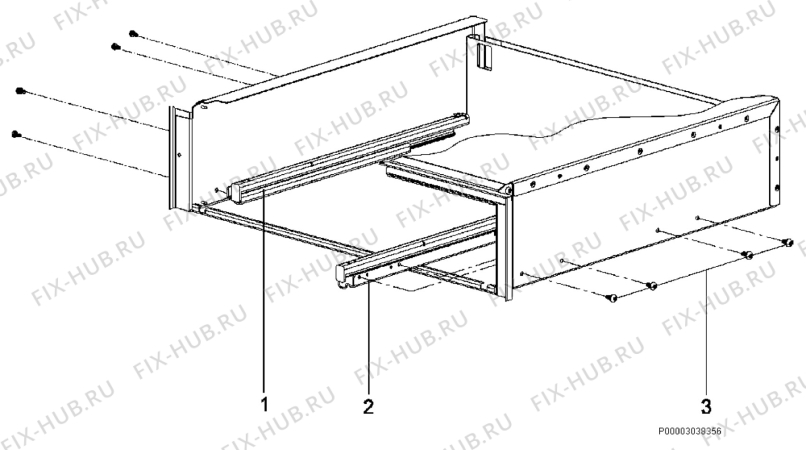 Взрыв-схема микроволновой печи Aeg Electrolux KD91402E - Схема узла Section 2