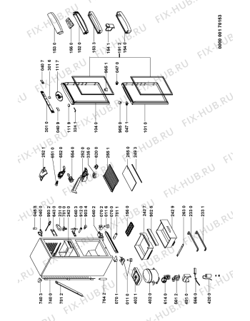 Схема №1 ARC50701 (F090354) с изображением Наставление для стиральной машины Indesit C00346137
