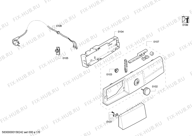 Схема №2 WT36V382FG с изображением Крышка для сушилки Siemens 00640957