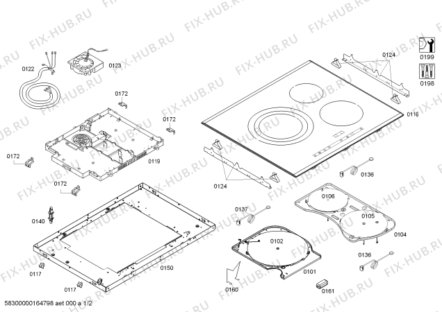 Схема №1 PID775L24E IH6.1 - Standard с изображением Модуль для духового шкафа Siemens 00748675