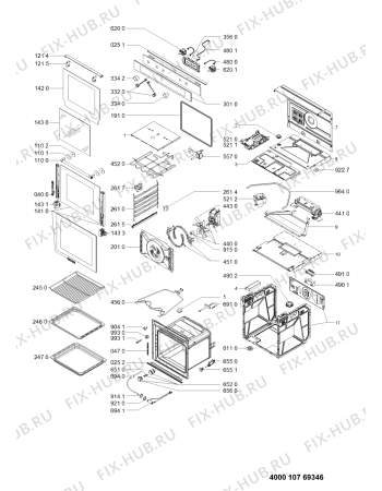 Схема №1 KOLSS60600 (F096207) с изображением Микромодуль для плиты (духовки) Indesit C00398171