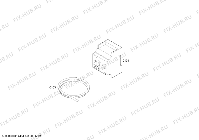 Схема №1 21/0309 AR05DCU4 с изображением NTC сенсор для комплектующей Bosch 00603250