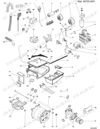 Схема №1 WGS63TIT (F022368) с изображением Заслонка для стиралки Indesit C00066232