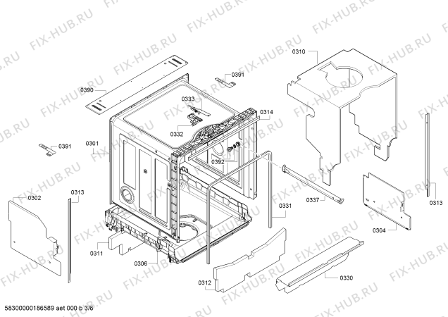 Схема №1 SMI84L05EU Exclusiv Silence Plus с изображением Силовой модуль запрограммированный для посудомоечной машины Bosch 12018424
