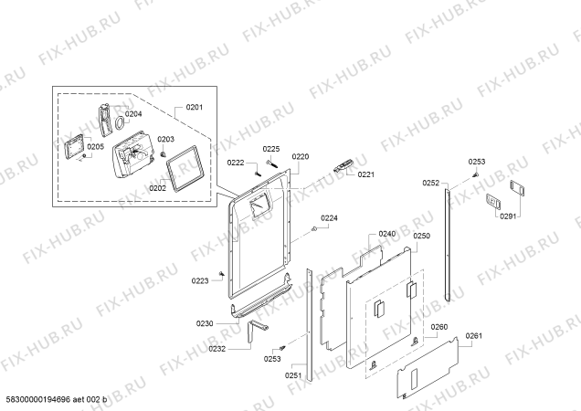 Схема №3 SPV69M01AL Accent line с изображением Кабель для посудомойки Bosch 10003047