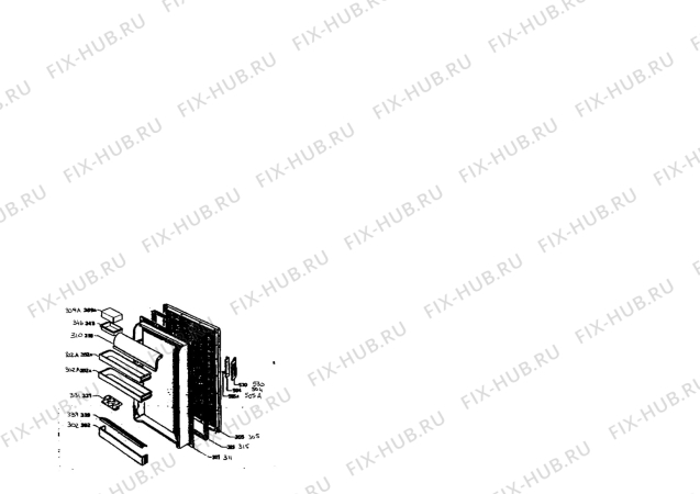 Взрыв-схема холодильника Electrolux RF617 - Схема узла Section 2