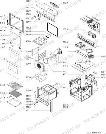 Схема №1 AKZ554IX (F091161) с изображением Инструкция по эксплуатации для духового шкафа Indesit C00363159