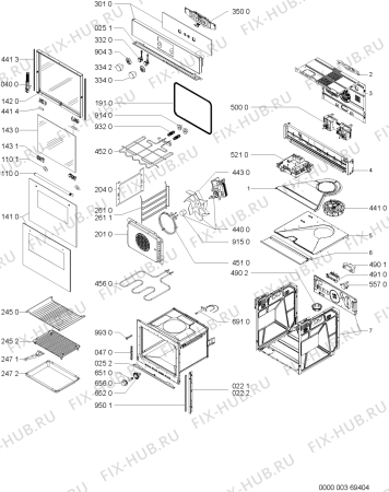 Схема №1 AKZ554IX (F091161) с изображением Наставление для духового шкафа Indesit C00363160