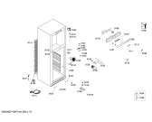 Схема №2 KDV29X45 с изображением Дверь морозильной камеры для холодильника Bosch 00683563
