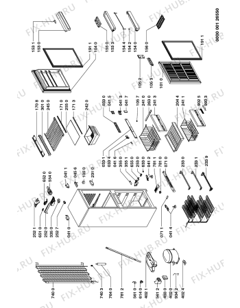 Схема №1 ALG 280/G с изображением Дверь для холодильника Whirlpool 481944268571