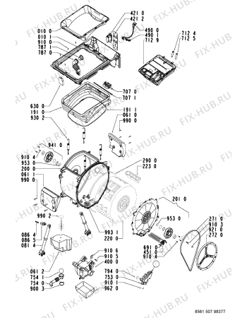 Схема №1 AWT 5077/3 с изображением Декоративная панель для стиралки Whirlpool 481245213552