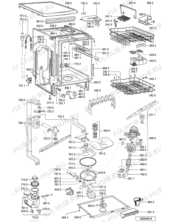 Схема №2 ADP 6836 WH с изображением Панель для посудомоечной машины Whirlpool 481245373304