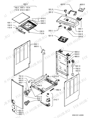 Схема №2 AWE 6316/1 с изображением Микромодуль для стиралки Whirlpool 480111103685