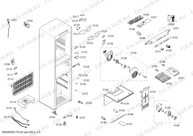 Схема №1 KGF23767TI с изображением Дверь для холодильника Bosch 00712261