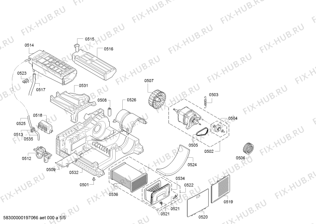Схема №2 WT46S501NL с изображением Уплотнитель для сушилки Bosch 00651086