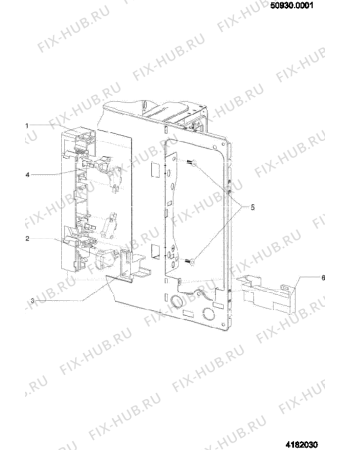 Взрыв-схема плиты (духовки) Hotpoint-Ariston MWA112HA (F073635) - Схема узла