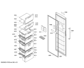 Схема №1 KSR38S70 с изображением Ручка двери для холодильника Bosch 00711621