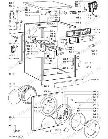 Схема №2 AWM 4120 с изображением Ручка (крючок) люка для стиралки Whirlpool 481249878206