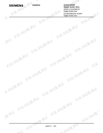Схема №2 RA200G4 с изображением Крышка для аудиотехники Siemens 00736925