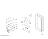 Схема №1 KI18RX30 Siemens с изображением Дверь для холодильника Siemens 00777404