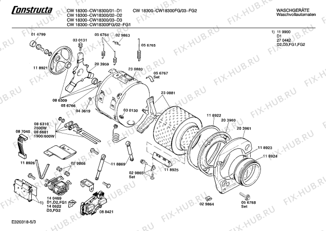 Схема №1 CW14600 CW1460 с изображением Заглушка для стиралки Bosch 00030749