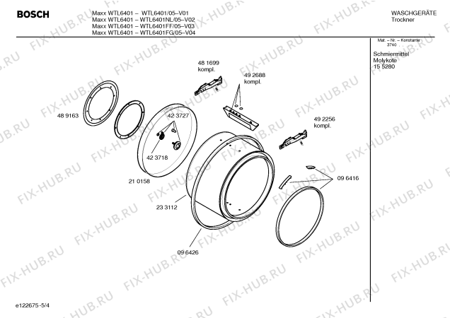 Схема №1 WTL6401FF Maxx WTL6401 с изображением Панель управления для сушилки Bosch 00433687