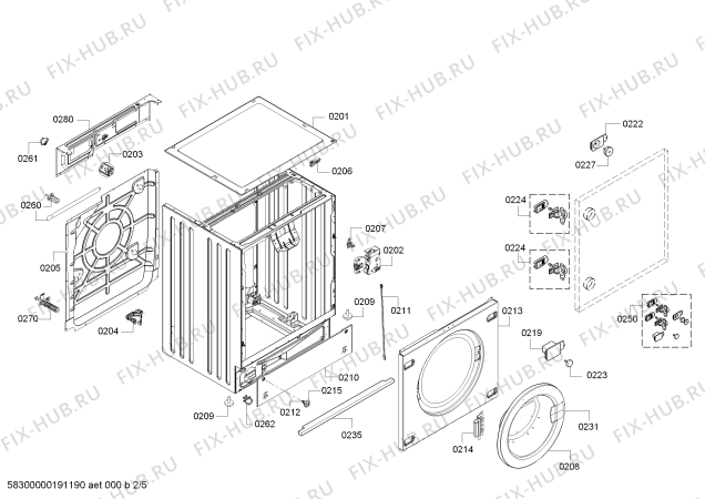 Взрыв-схема стиральной машины Siemens WK14D321HK IQ300 - Схема узла 02