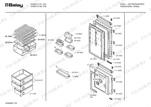 Схема №2 KI4BYU1 с изображением Клапан для холодильной камеры Bosch 00264738