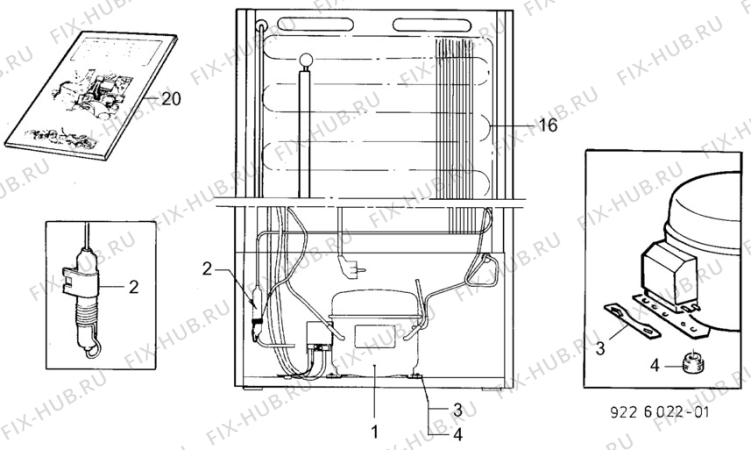 Взрыв-схема холодильника Electrolux EU3209C - Схема узла C10 Cold, users manual