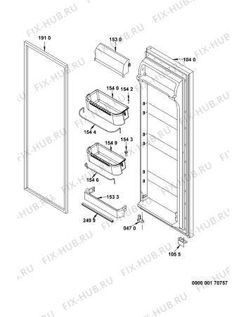 Схема №2 MSZ 826 DF/HA 57219 с изображением Поверхность для холодильника Whirlpool 481245088441